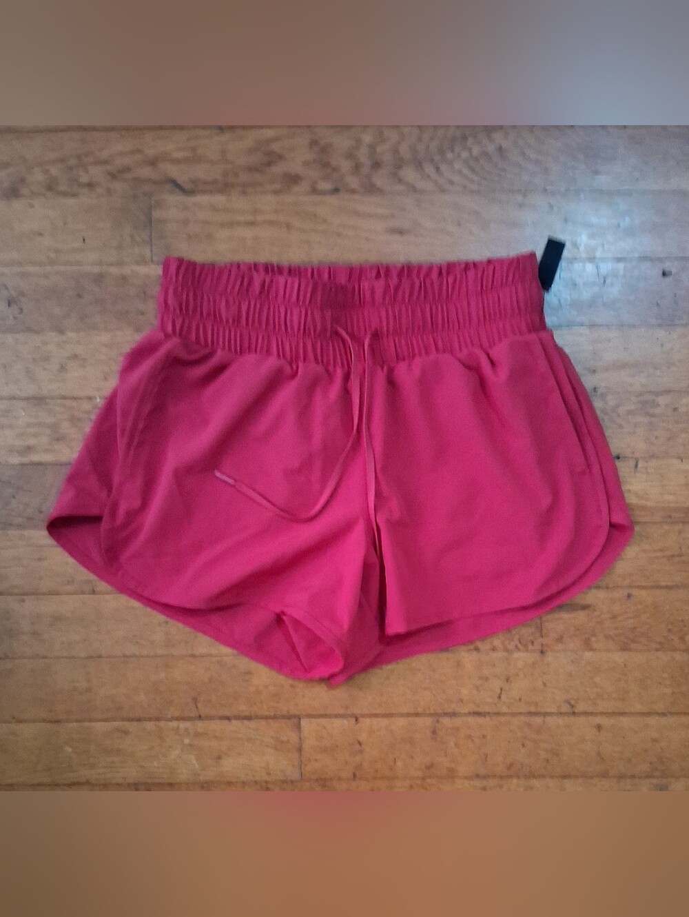 90 Degree By Reflex High-Waist Athletic Shorts in Raspberry